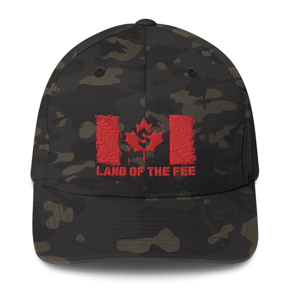 Structured Twill Canada Land of the Fee Camouflage Cap