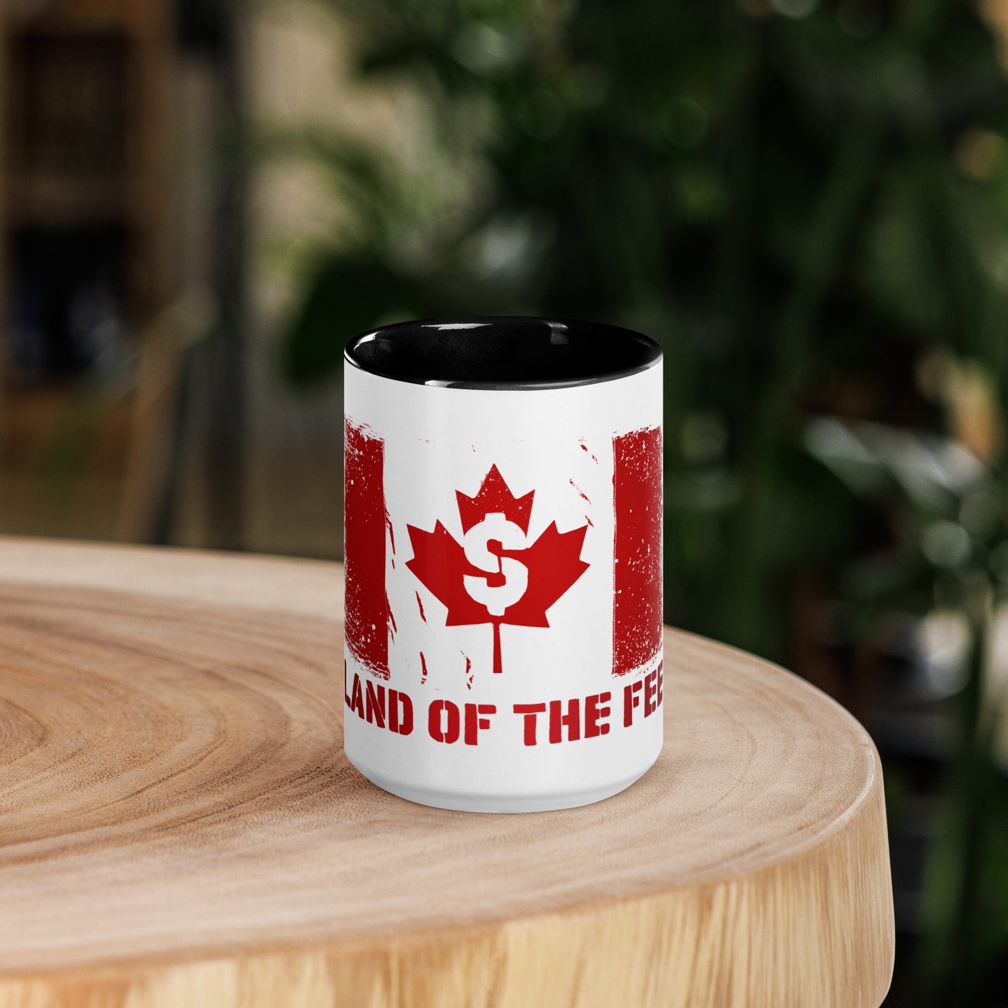 Canada Land of the $ Fee Mug with Color Inside