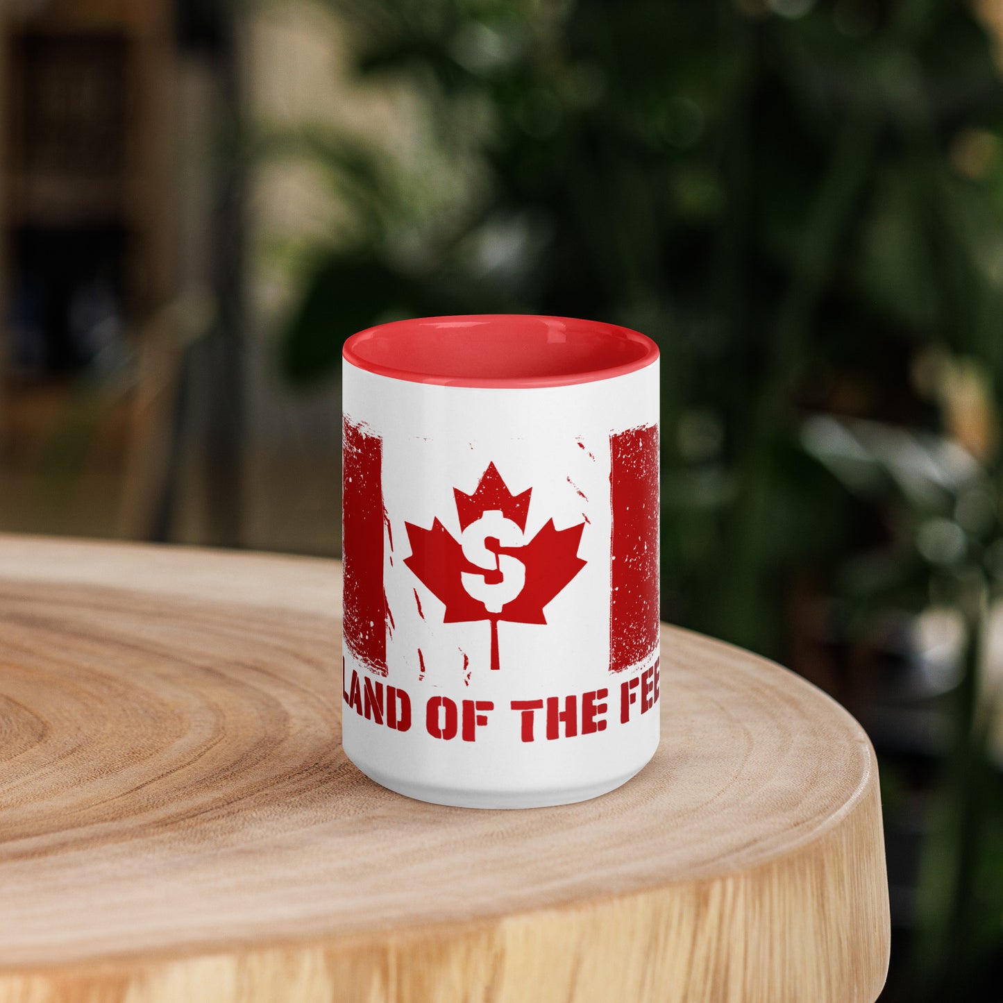 Canada Land of the $ Fee Mug with Color Inside