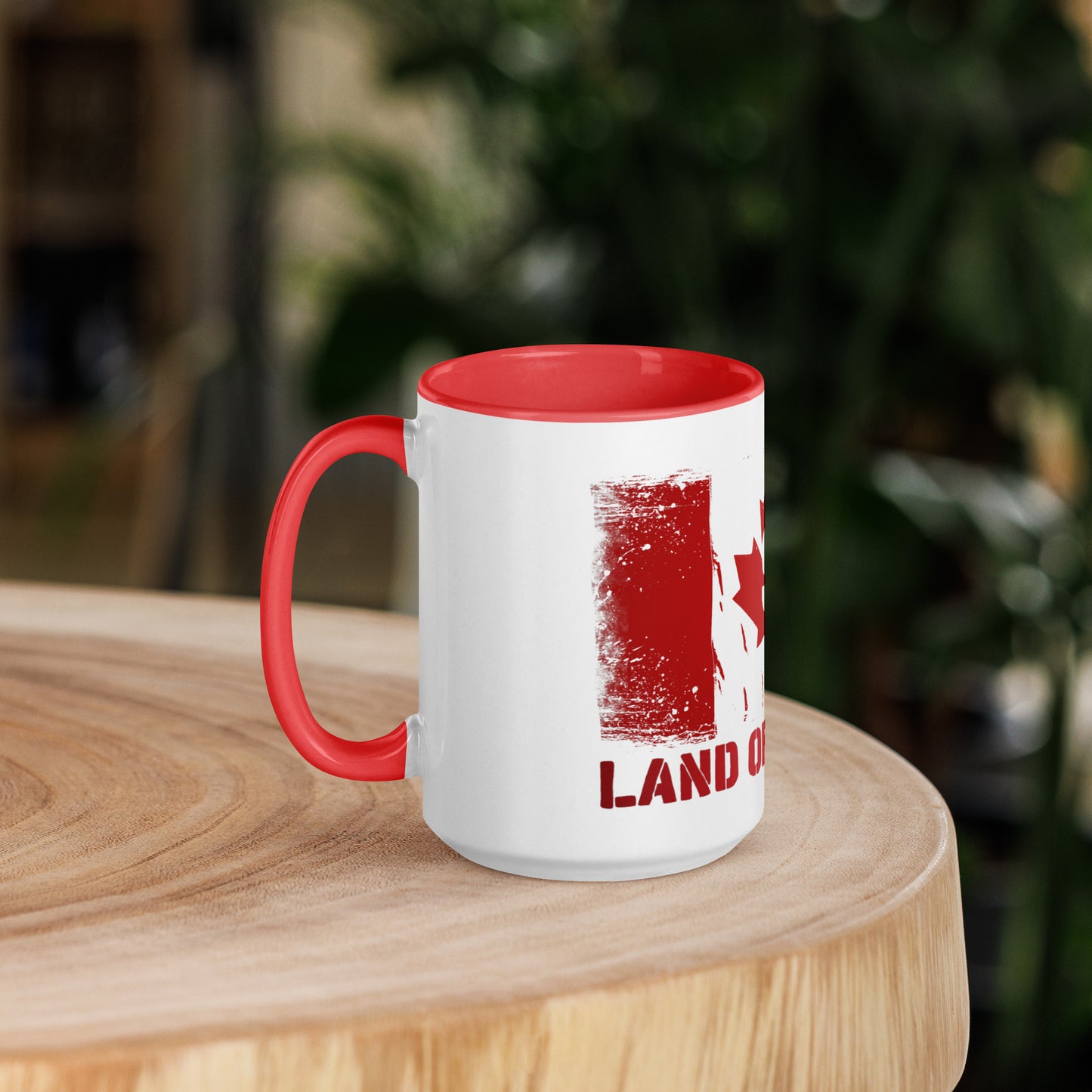 Canada Land of the $ Fee Mug with Color Inside